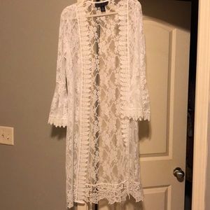 White Lace Kimono